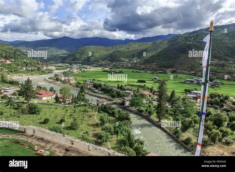 Paro Valley Bhutan Stock Photo Alamy
