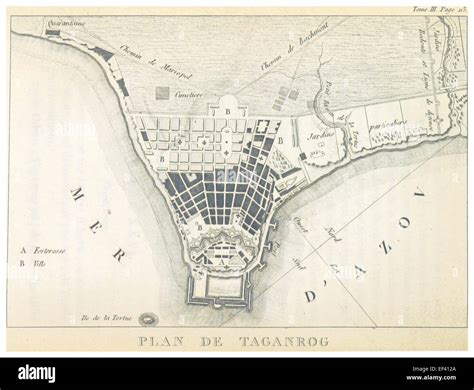 map  castelanu shows  town  taganrog russia providing  detailed plan