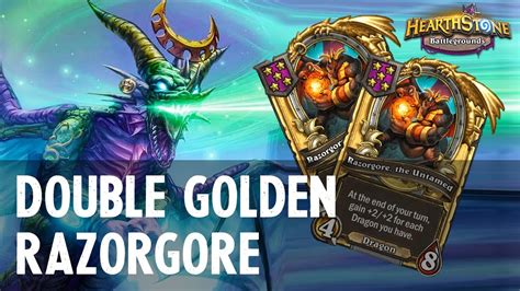 Double Golden Razorgore Ft Ysera Hearthstone Battlegrounds