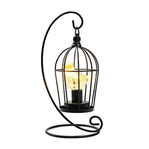 Jhy Design Birdcage Bulb Decorative Lamp Battery Operated 12 Tall