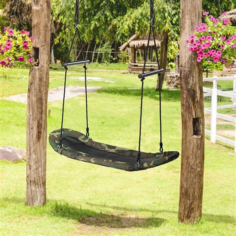 Arlmont & Co. Saucer Tree Swing Surf Kids Outdoor Adjustable Oval ...