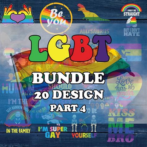 Lgbt Quotes Svg Bundle Part Gay Pride Svg Files Lesbian Svg Lgbt Rainbow Cut File Lgbt