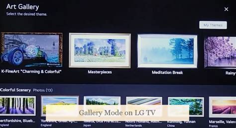 turn  gallery mode  lg tv smart digi