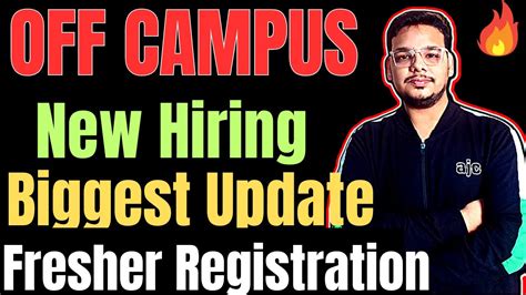 Latest Off Campus Drive For Batch Hiring Latest