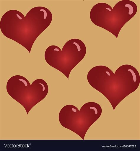 Seamless Hearts Pattern Royalty Free Vector Image