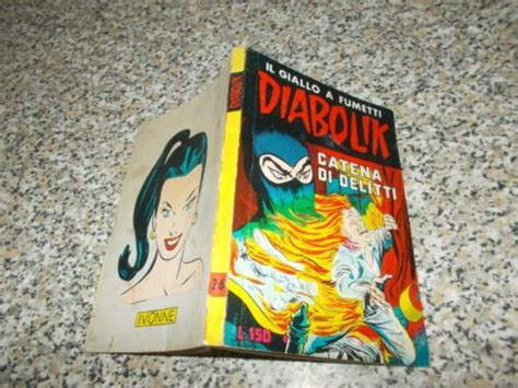 DIABOLIK 2 SECONDA SERIE 1965 ORIGINALE N 26 MB OTTIMO CON FUSTELLA