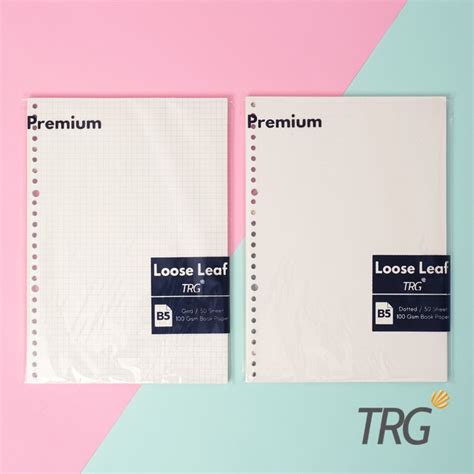 Jual TRG Isi Loose Leaf B5 Premium TRG Refill Binder Paper B5