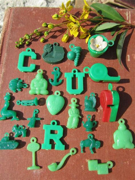 Instant Collection Vintage Plastic Charms Jewelry Charms Prizes And