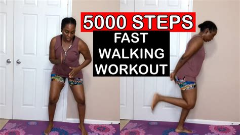 Trying 5000 STEPS FAST Walking Workout To Burn Fat Boost Your Mood