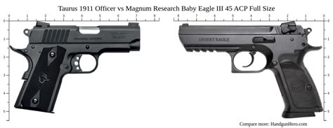 Taurus Officer Vs Magnum Research Baby Eagle Iii Acp Full Size