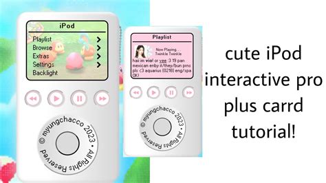 Cute Ipod Interactive Carrd Tut Myungchacco PRO PLUS YouTube