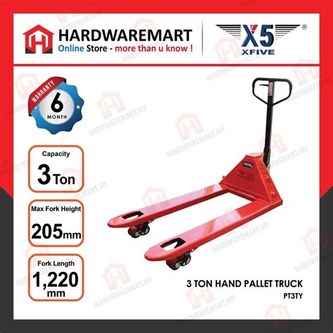 X5 3 Ton Heavy Duty Hand Pallet Truck Manual Pallet Jack Hand Trak