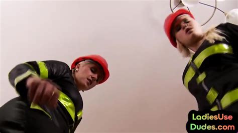 Cfnm Strapon Firefighter Babes Fuck Guy In Pegging Some