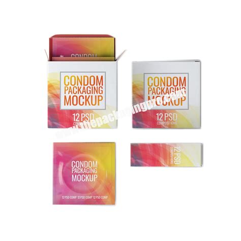 Custom Packaging Condoms Plastic Packaging And Paper Condom Packaging Boxes