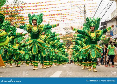 participate   parade   sinulog festival editorial image