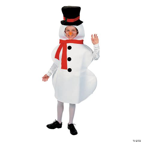 Kids Snowman Costume with Carrot Nose