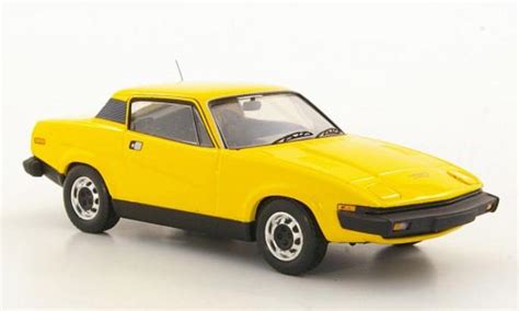Diecast Model Cars Triumph Tr7 143 Trofeu Drophead Gold Uk