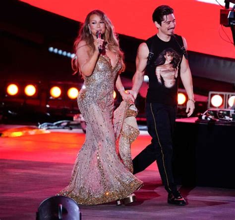 Mariah Carey 53 In Daring Display Flashing Bra In Sheer Dress With