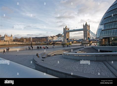 City Hall Tower Bridge And The Tower Of London Stock Photo Alamy