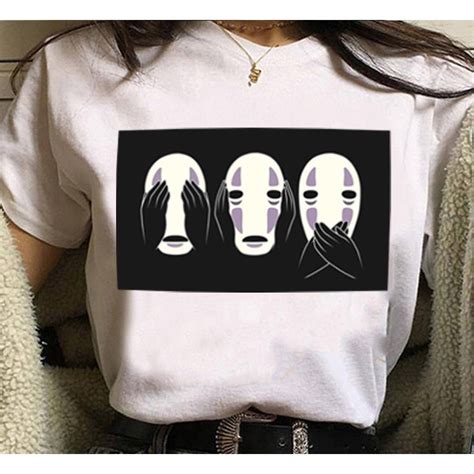 Camiseta No Face Spirited Away Ghibli A Viagem De Chihiro Anime Unissex