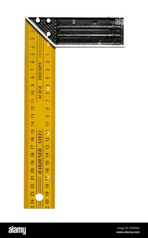 Carpenters Angle Tool Measuring Square Silhouetted Silhouette Object