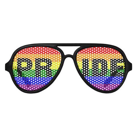 Love Equality Gay Pride Rainbow Flag Colors Aviator Sunglasses Zazzle