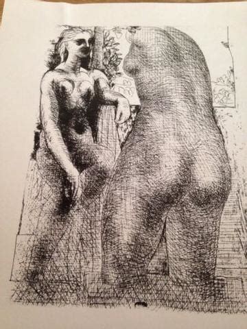 Pablo Picasso Etching Nude Sculptor And Model Series Prints