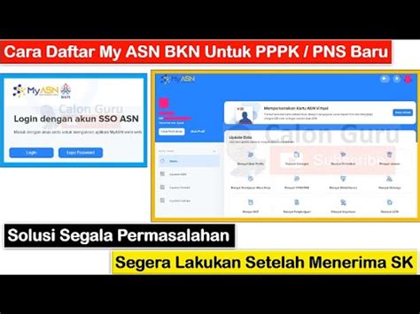 Cara Daftar My ASN BKN Untuk PPPK Baru Dan CPNS Baru Di MyASN Badan