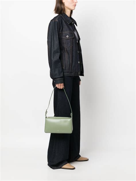 A P C Virginie Leather Shoulder Bag Farfetch