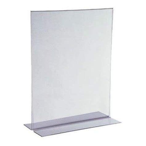 Lifuz Acrylic Double Display A4 Size Stand Menu Holder Presentaion