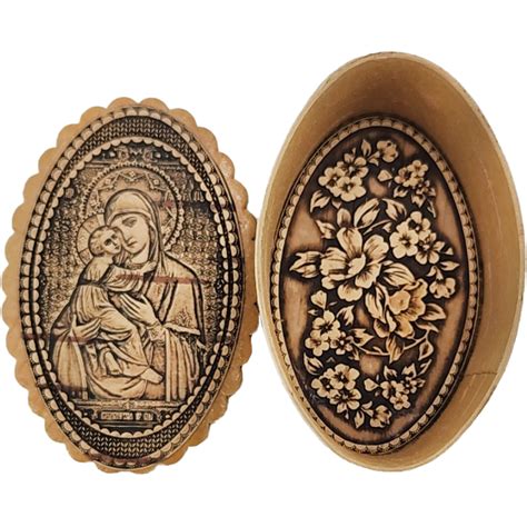 Берестяная Шкатулка Дева Мария и Иисус | $19.99 - купить на RussianFoodUSA
