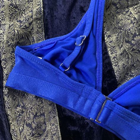 Xhilaration Women S Blue Bikini And Tankini Tops Depop