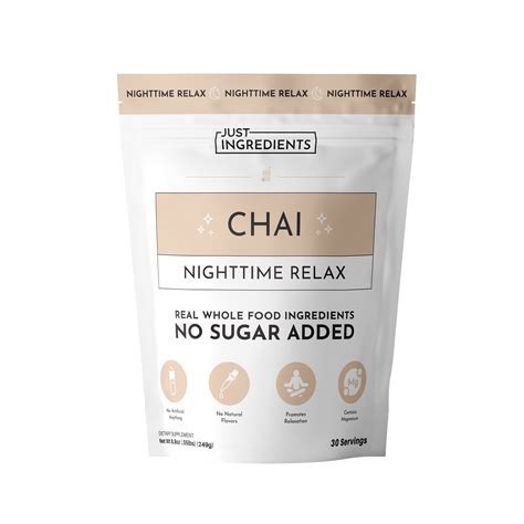 Drift Off To Sleep With Just Ingredients Chai Nighttime Relax - RYZE Superfoods