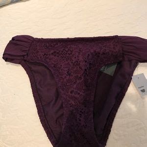 Mossimo Supply Co Swim Plum Crochet Look Bikini Poshmark