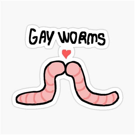 Gay Worms Sticker For Sale By Badri Redbubble