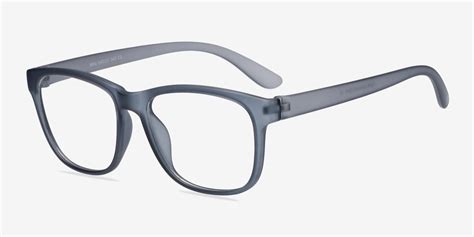 Milo Square Matte Gray Full Rim Eyeglasses Eyebuydirect