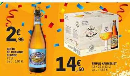 Promo Queue De Charrue Blonde Ou Triple Karmeliet X Chez E Leclerc Icatalogue Fr