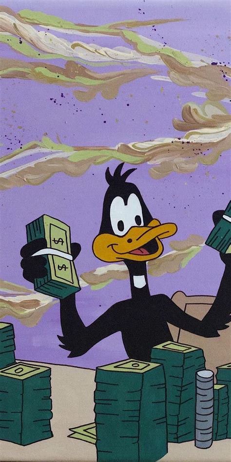 Daffy Duck Getting Money R Iphonewallpapers