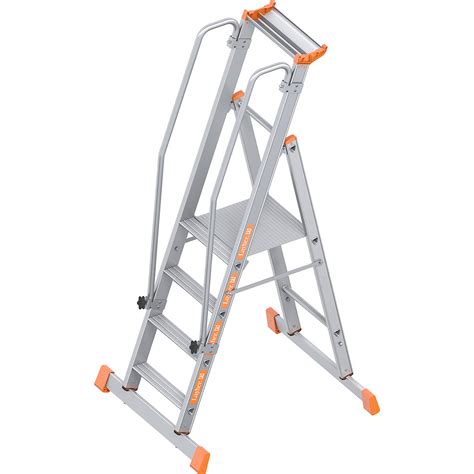 Aluminium Mobile Safety Steps Layher Single Sided Folding Kaiserkraft