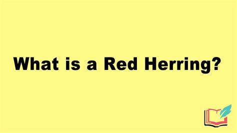 red herring  literature definition examples  literary