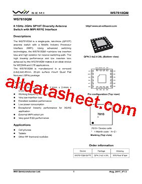 WS7810QM 20 TR Datasheet PDF Will Semiconductor Ltd