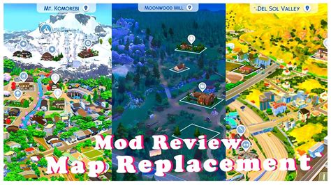 map replacement mod review en español los sims 4 YouTube