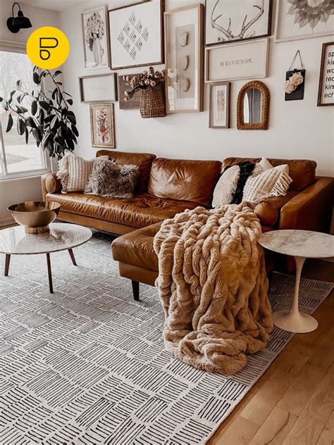 Cognac Tan Leather Sofas Ideas For A Mid Century Modern Living Room