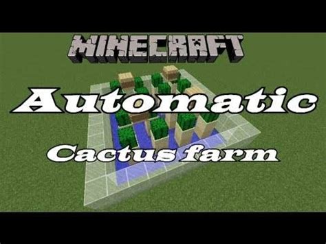 Kako Napraviti Potpuno Automatsku Farmu Kaktusa Minecrafttutorijal