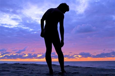 Silhouette At Sunset Naked At Mancora Beach Sunset A L O B O S Flickr