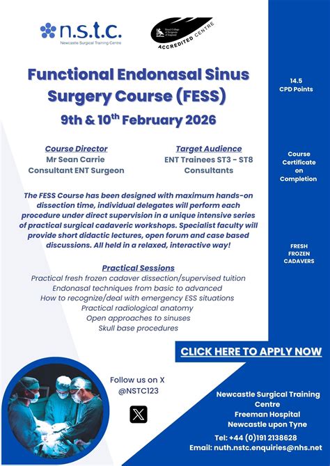 Functional Endonasal Sinus Surgery Course (FESS) - The Journal of