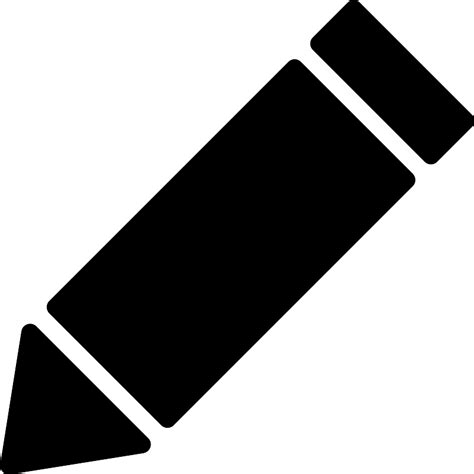 Pencil Black Gross Tool Vector SVG Icon - SVG Repo
