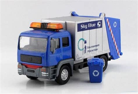 Blue garbage truck toy - alleynipod