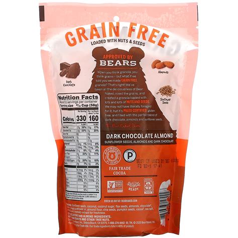 Bear Naked Grain Free Granola Dark Chocolate Almond Oz G Iherb