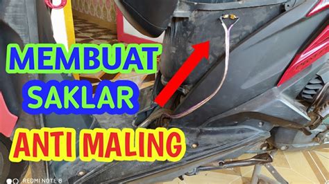 Cara Membuat Saklar Anti Maling Motor Matic YouTube